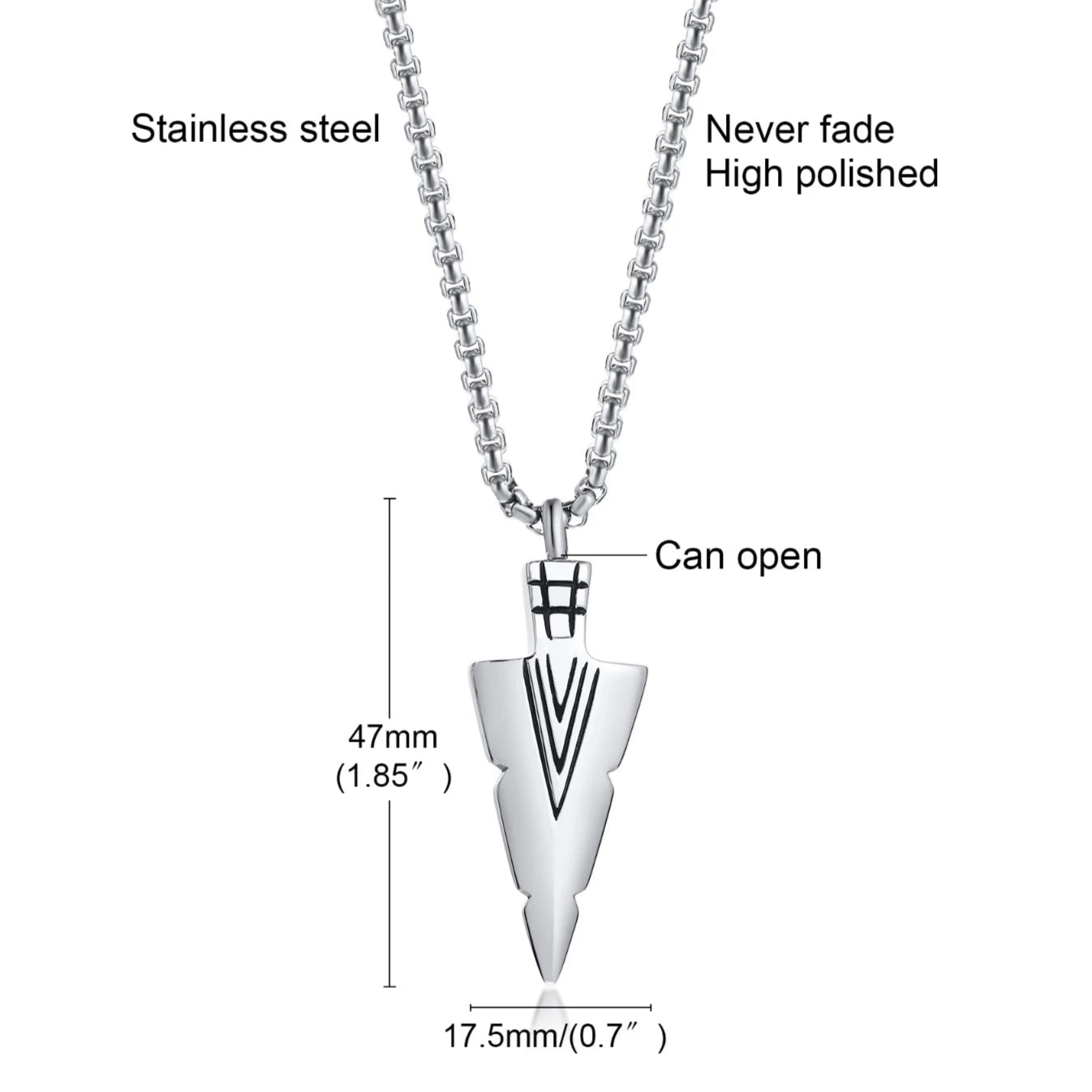Tribal pijlpunt as-ketting