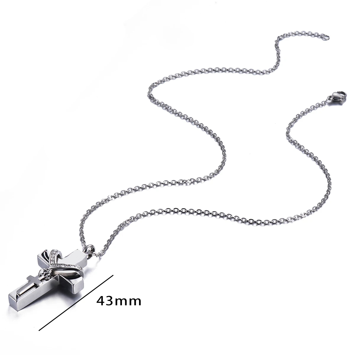Dubbel kruis as-ketting