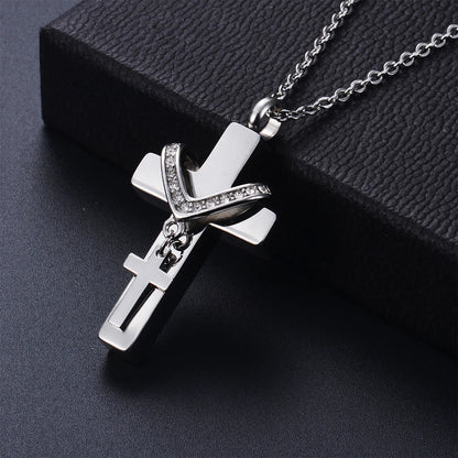 Dubbel kruis as-ketting