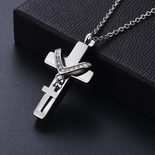 Dubbel kruis as-ketting