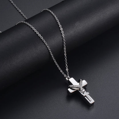 Dubbel kruis as-ketting