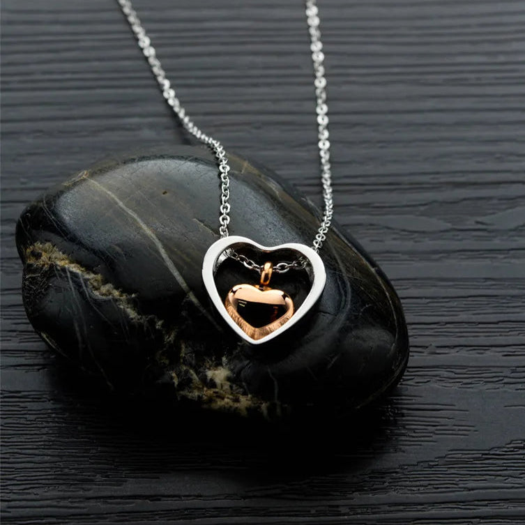 Dubbel hart as-ketting