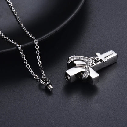 Dubbel kruis as-ketting