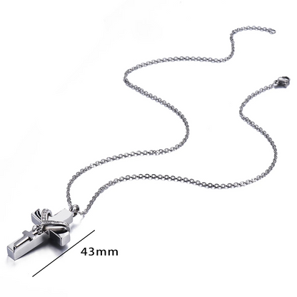Dubbel kruis as-ketting