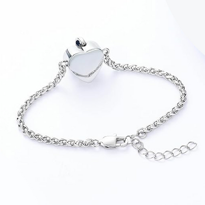 Kristallen hart as-armband