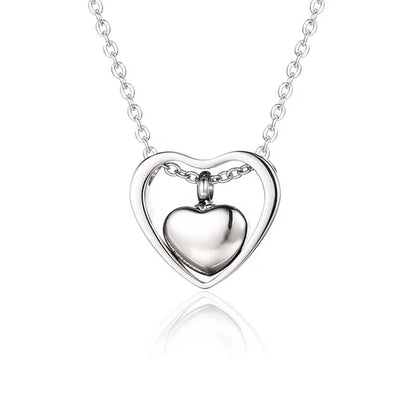 Dubbel hart as-ketting