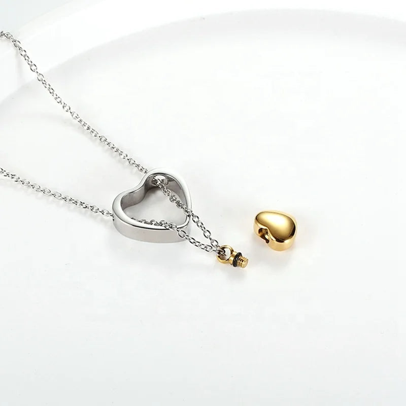 Dubbel hart as-ketting