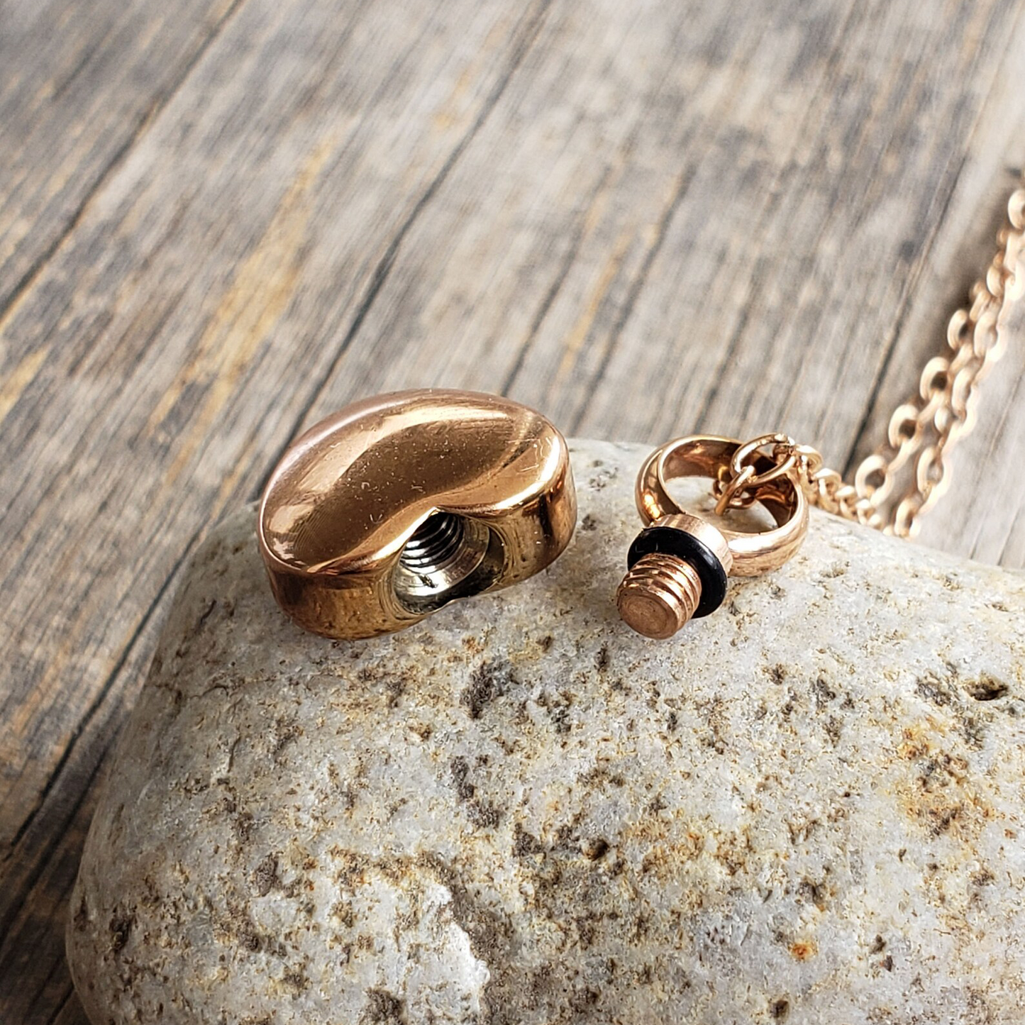 Dubbel hart as-ketting