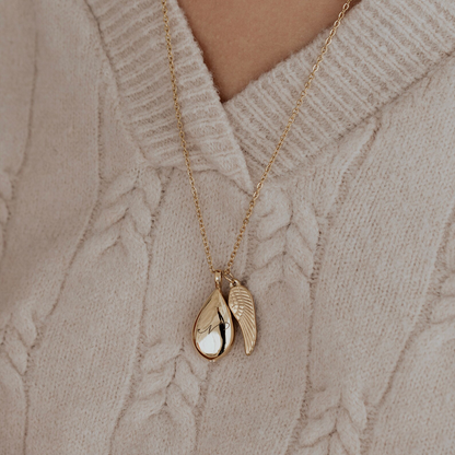 Traanvormige as-ketting