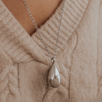 Traanvormige as-ketting