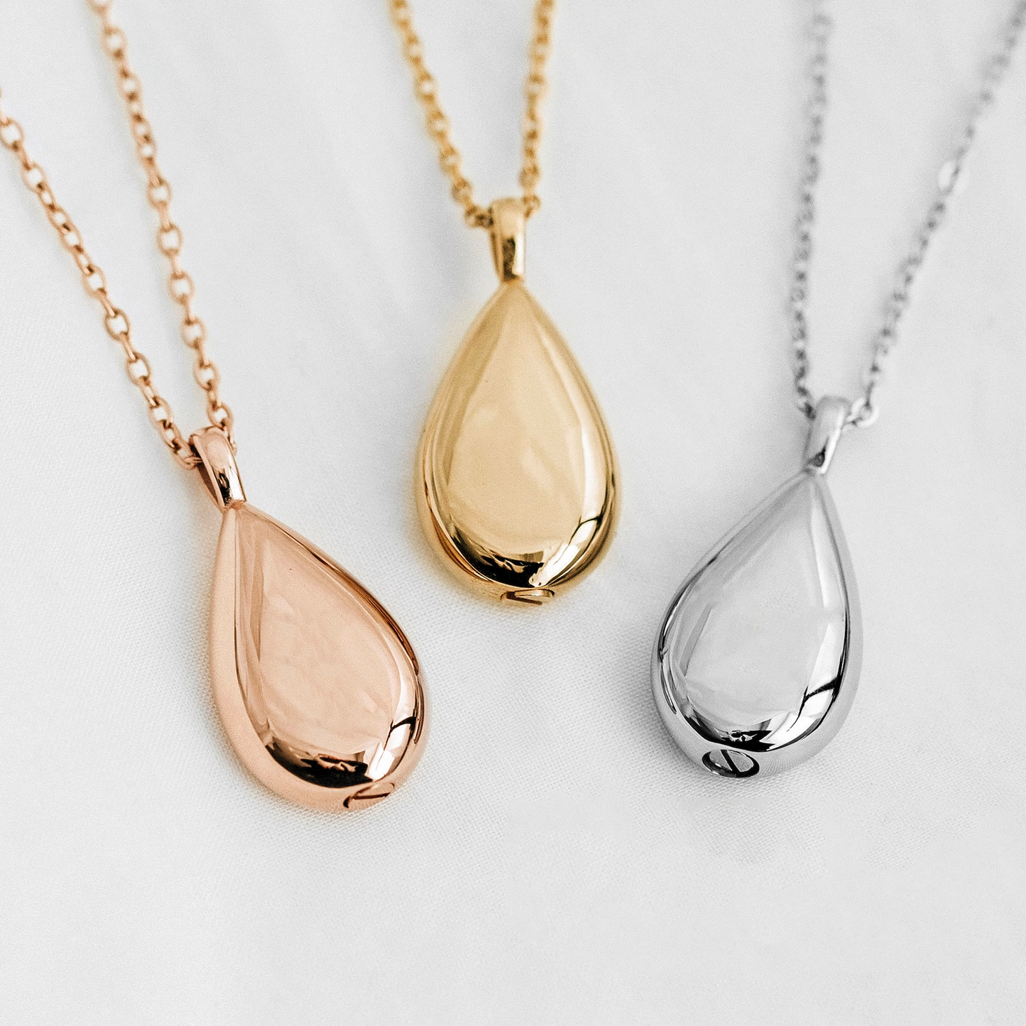 Traanvormige as-ketting