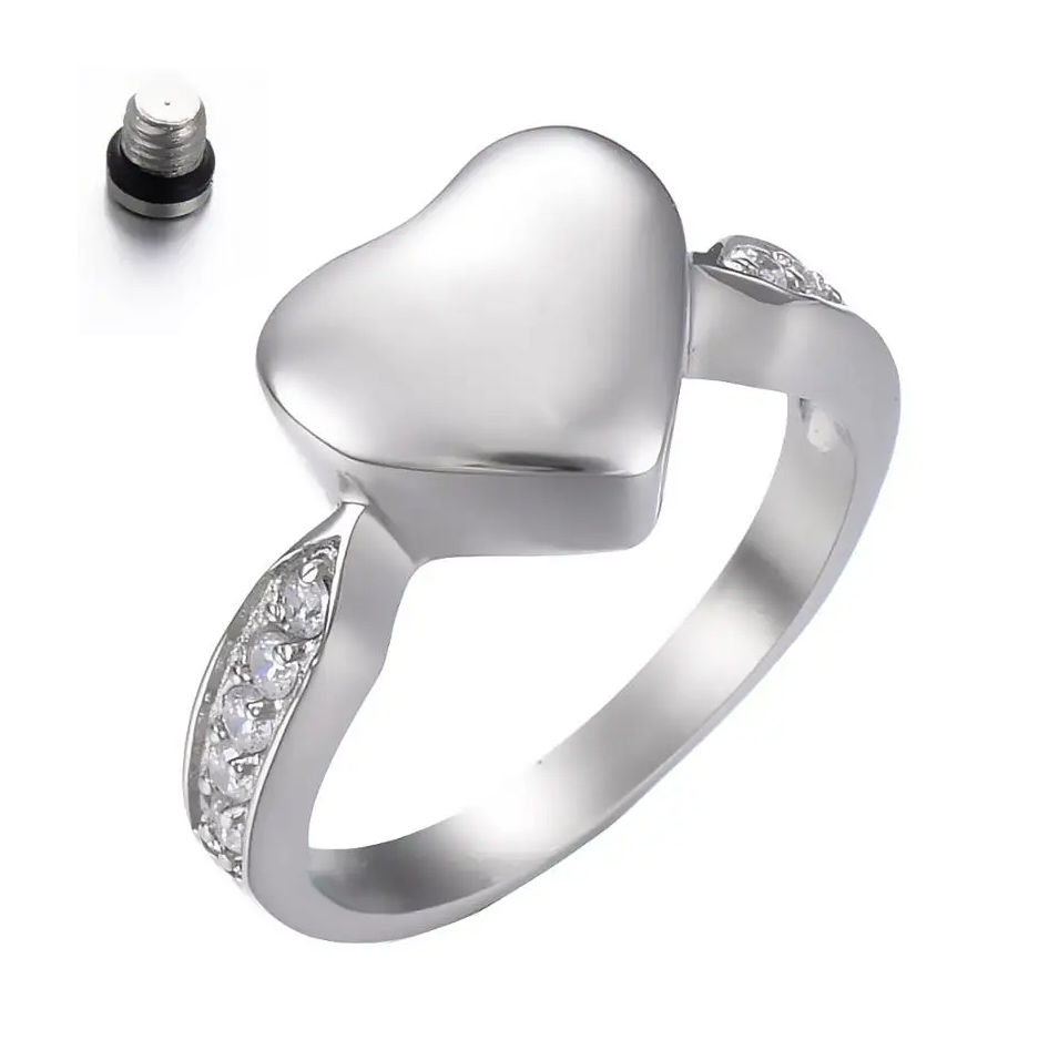 Hart-glas as-ring