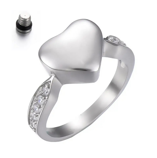 Hart-glas as-ring